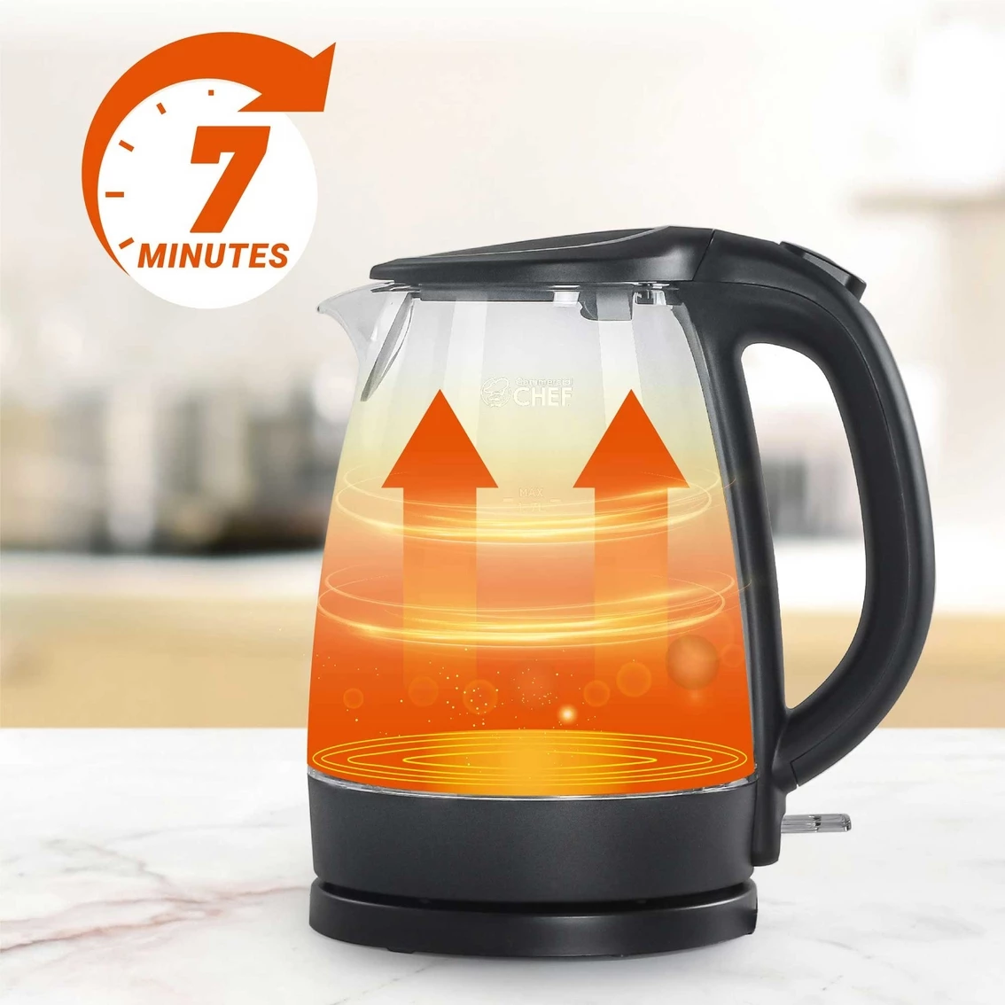 Wholesale ✔️ Commercial Chef 1.7L Cordless Glass Kettle ???? 8 Wholesale ✔️ Commercial Chef 1.7L Cordless Glass Kettle ???? - Image 8