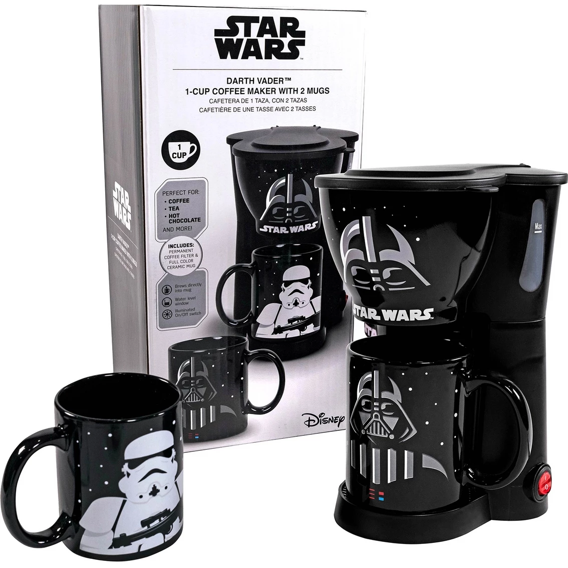 Wholesale ???? Star Wars Darth Vader Coffee Maker With 2 Mugs ???? 1 Wholesale ???? Star Wars Darth Vader Coffee Maker With 2 Mugs ????