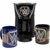 Budget ???? WWE Single Cup Coffee Maker With 2 Mugs ????