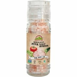 Wholesale ???? Himalayan Chef Pink Salt In Refillable Glass Grinder 3.5 Oz. ⌛