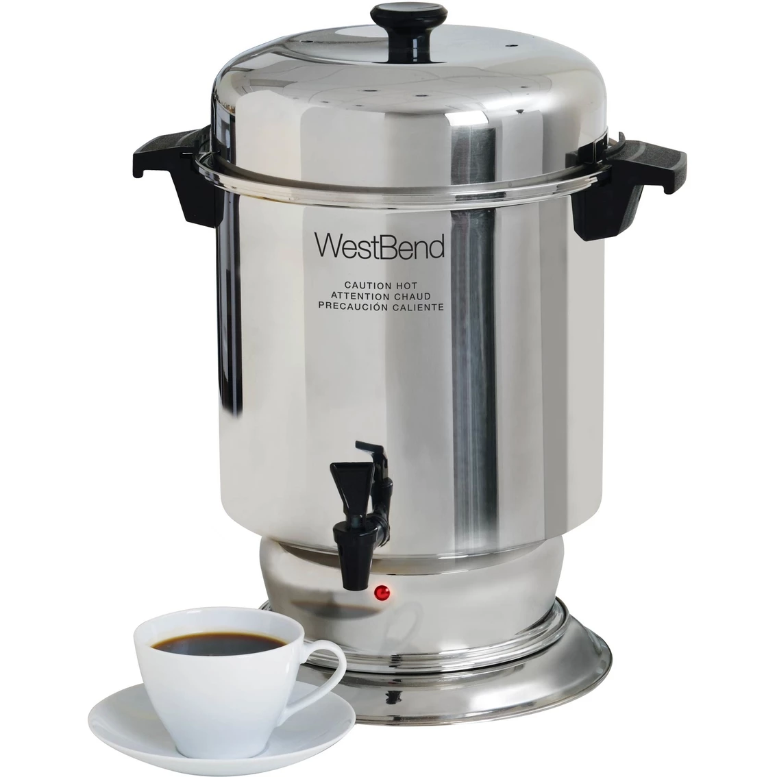 New ???? West Bend 55 Cup Polished Stainless Steel Commercial Grade Coffee Urn ❤️ 1 New ???? West Bend 55 Cup Polished Stainless Steel Commercial Grade Coffee Urn ❤️